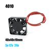 4010 40x10mm 40x40x10mm DC Cooling Fan 5V 12v 24V For Oil Bearing Brushless Cooling 2PIN 40mm Cooling Fan DC 5V 12V 24V