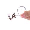 2Pcs 1/12 Dollhouse Wall Lamp Model Garden Yard Chandelier Sand Table Led Light