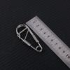 Stainless Steel Stainless Steel Wire Snap Clip Hook Carabiner Key Ring  Belt Clip