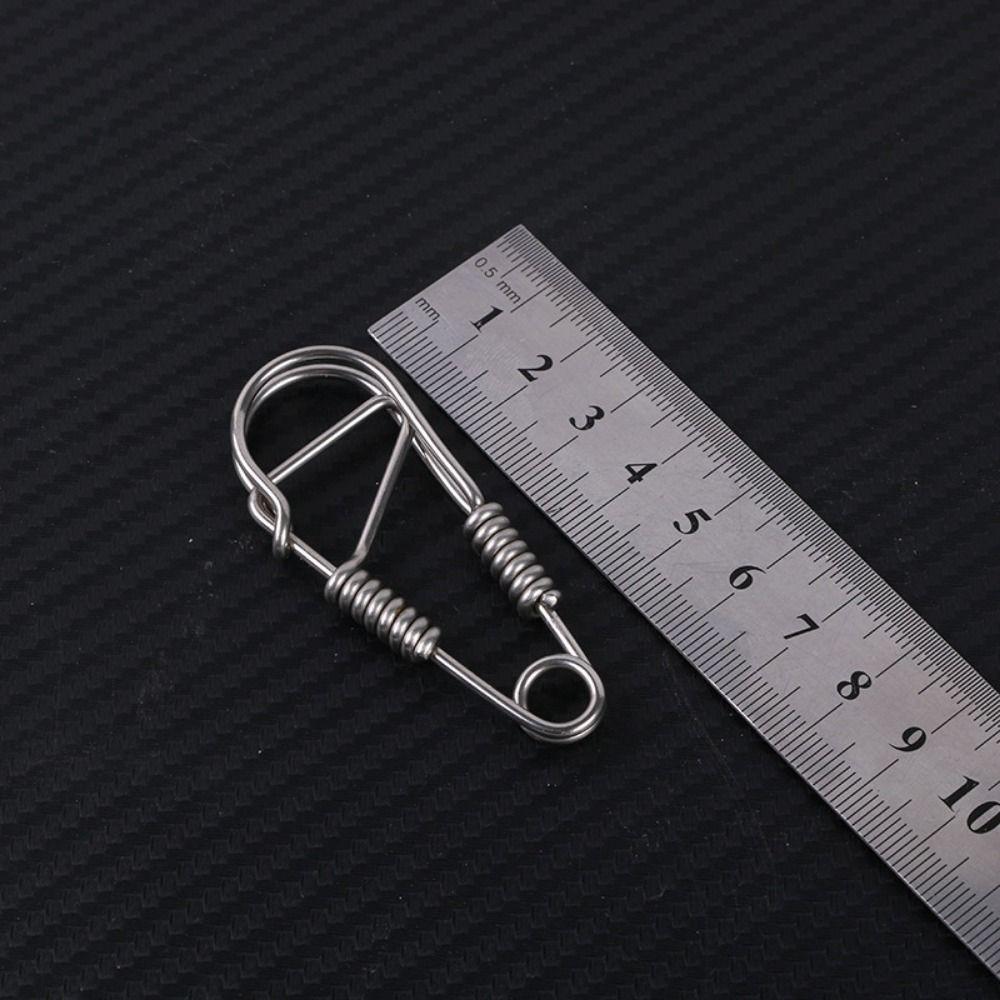 Stainless Steel Stainless Steel Wire Snap Clip Hook Carabiner Key Ring Belt Clip