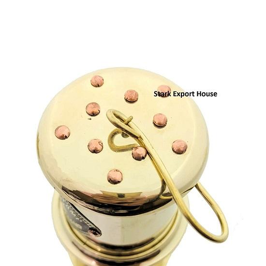 Латунный дизайнерский фонарь Стеклянная масляная лампа Домашнее украшение (8 дюймов)