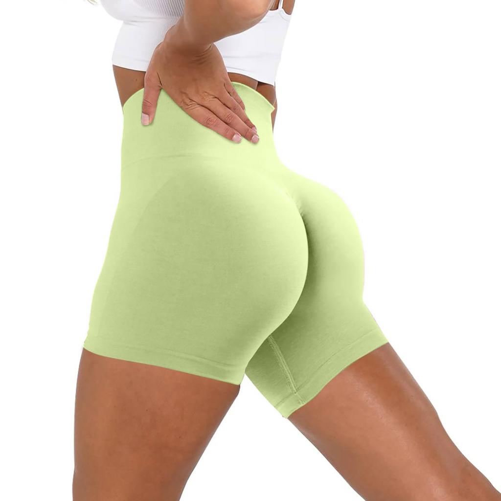 Workout Butt Lifting Shorts For Women High Waisted Seamless Gym Yoga Booty Shorts