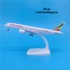 16см/20см Авиакомпания Ethiopian Airlines Boeing 777 Модель самолета из литого сплава Самолеты со стойкой Модель Игрушка Коллекция Дисплей Фан