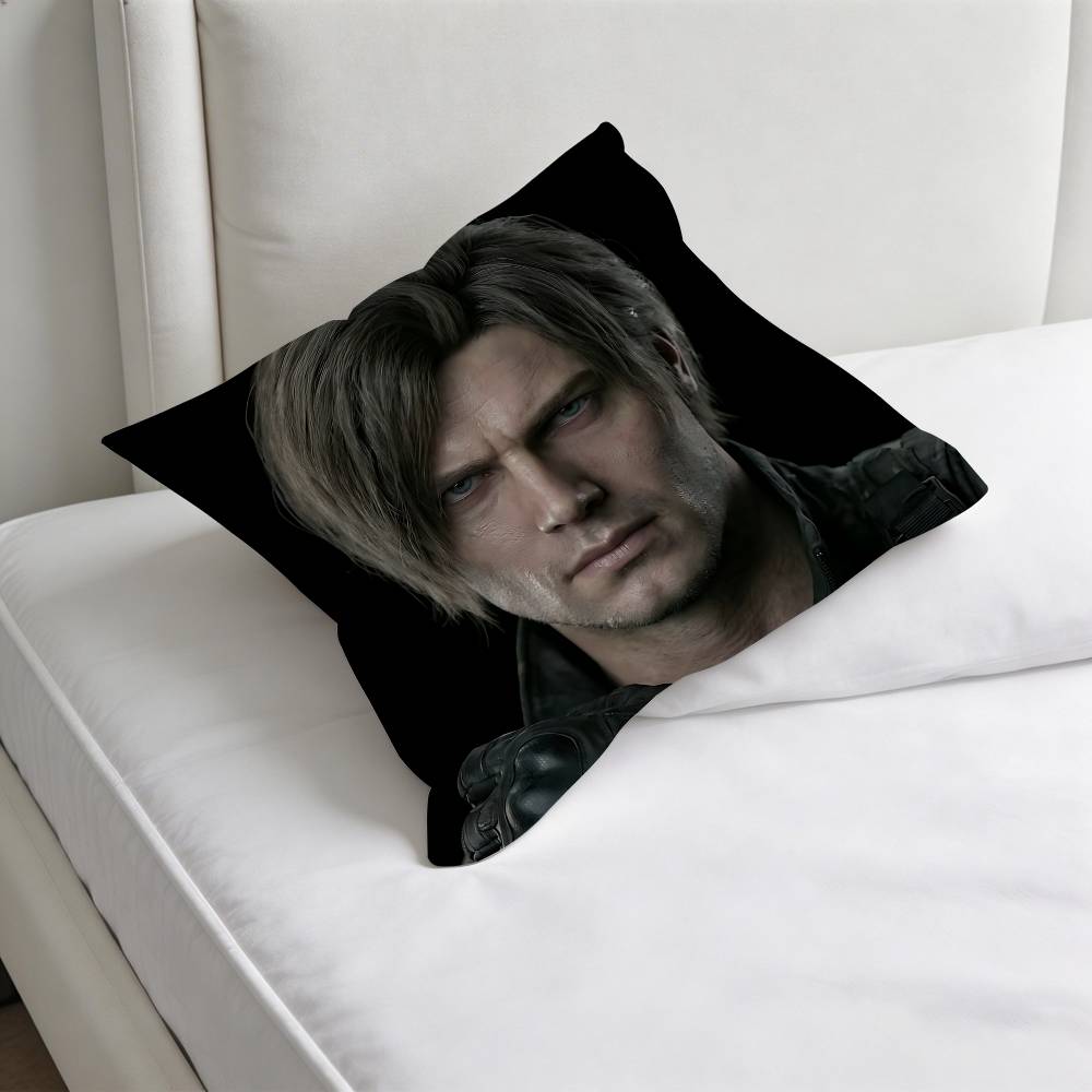 LLeon KKennedy Cool Fashion Square Pillow Case Durable Throw Pillow Cover for Sofa Couch Chair