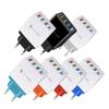 4-портовое USB цветное мобильное зарядное устройство 5 В 3 А EU/US вилка Настенное и дорожное зарядное устройство