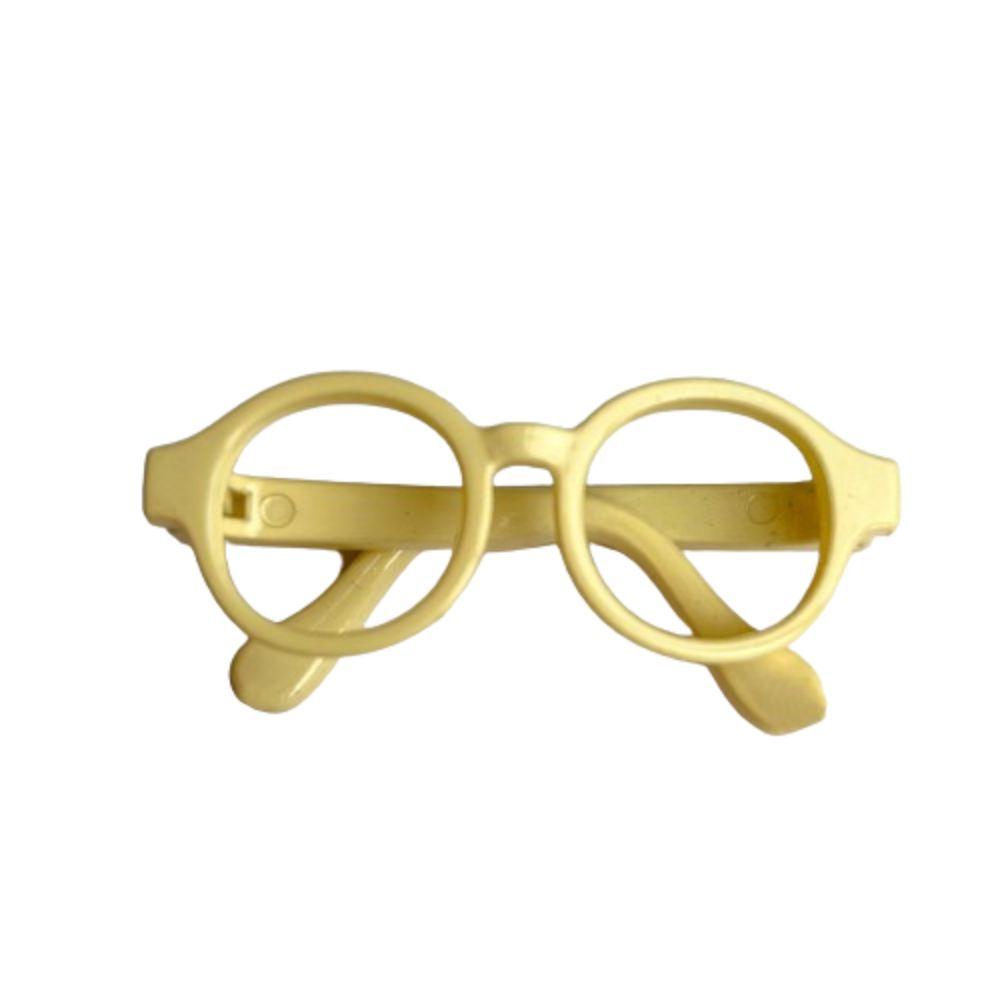 Plastic Round Transparent Glasses Doll Accessory Doll Mini Glasses Doll Round Glasses Children Toy