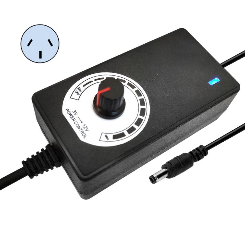 Practical AC/DC Variable Volt 3V-12V 2A Adjustable Voltage Power Supply Adapter Charger Variable