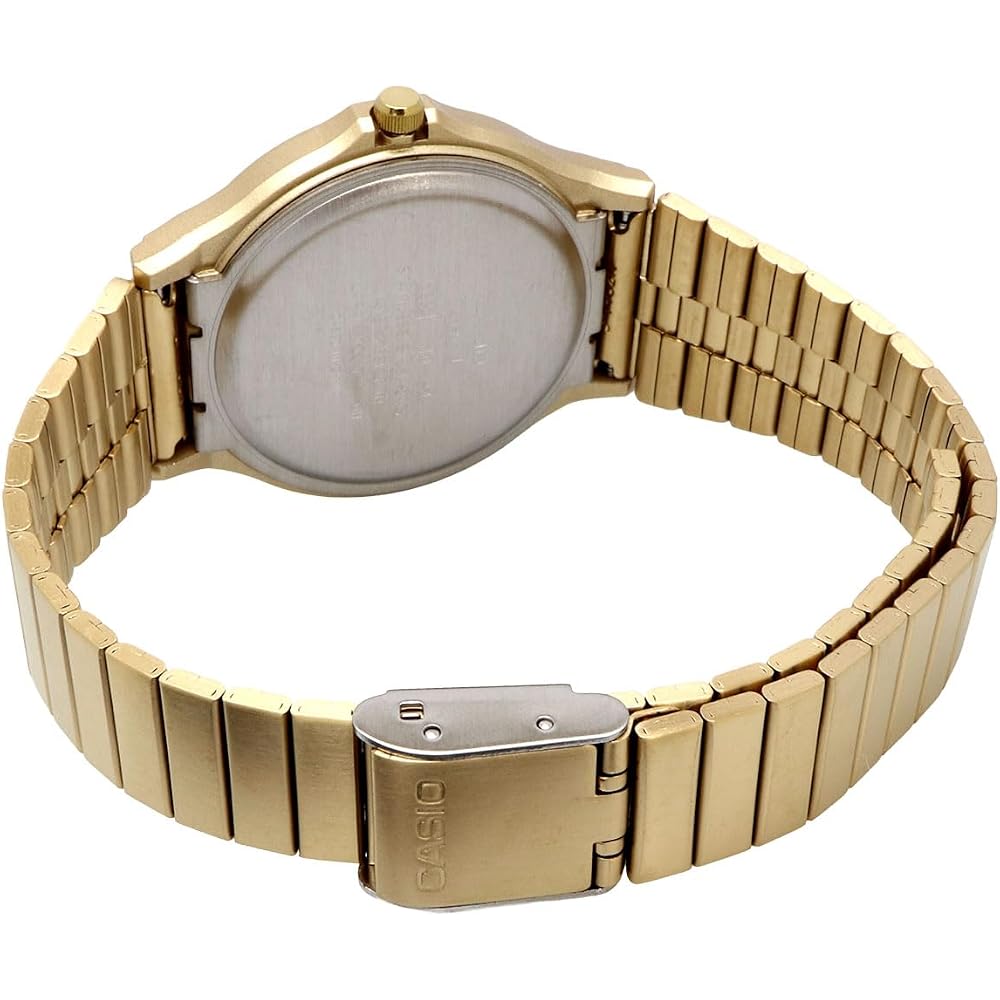 [Casio] CASIO Analog Watch, Cheap Casio MQ-24GA-1A, Unisex, Black Sunburst Dial, Gold Metal Band, Overseas Model [Parallel Import]