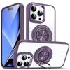 Magnetic Rotating Ring Stand iPhone 17 Pro Max Case, Transparent & Drop-Proof