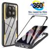 Чехол-бампер 360° с полным покрытием для Poco X7 X6 Pro X5 X4 GT X3 NFC Чехол для Poco F7 F6 F5 F3 M5 M6 Pro Защита экрана Чехол для телефона