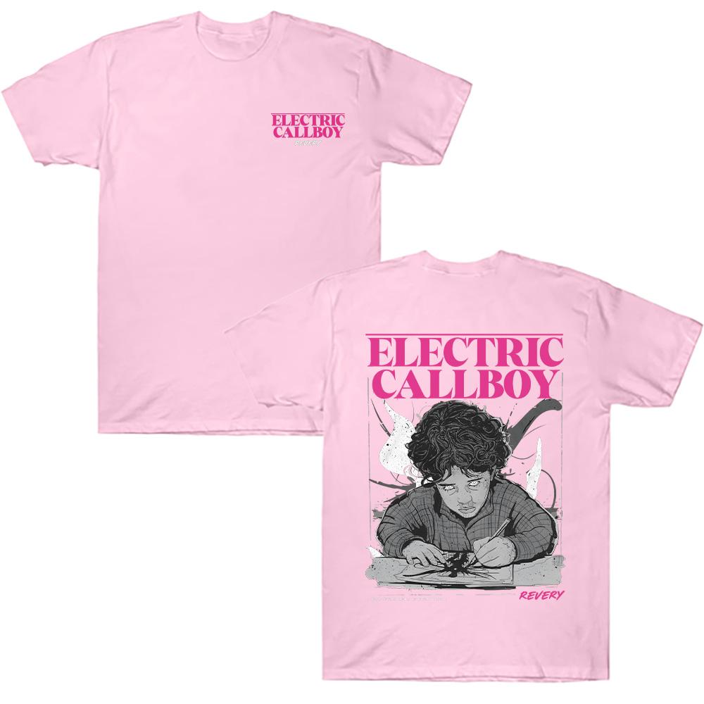 Футболки Electric Callboy Revery Paint Модный принт Топ Футболка Лето Новинка Легкая и Тонкая Мужская Женская Футболка С Коротким Рукавом Хлопковые Футболки