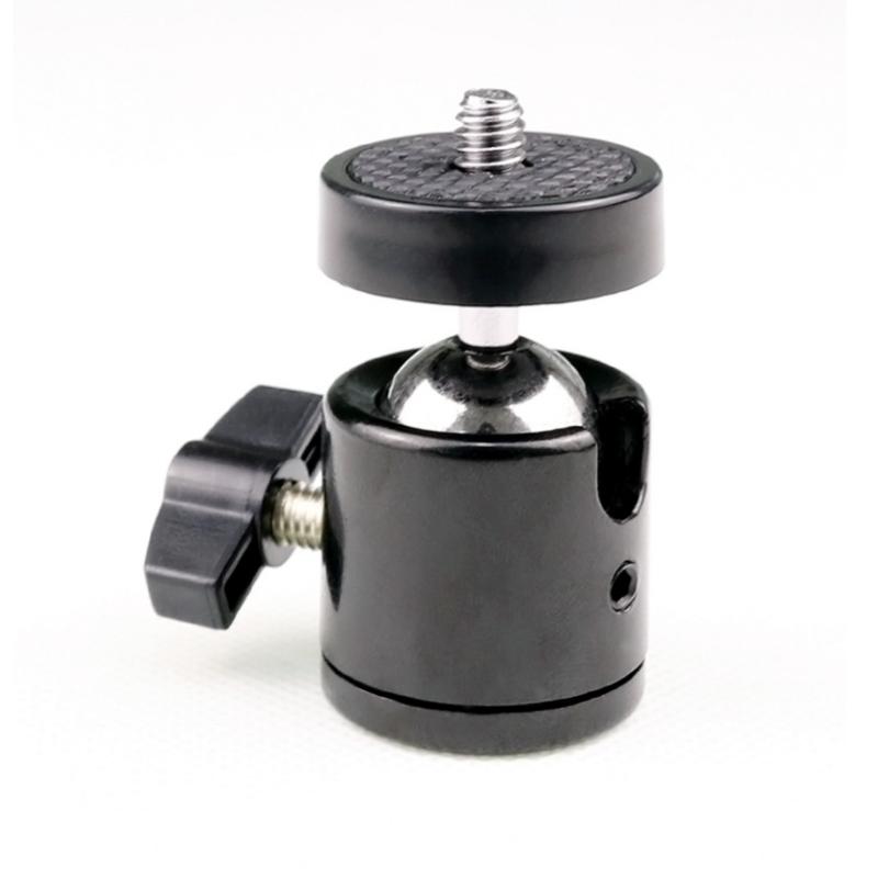 1pcs Camera Tripod Mini Ball Head 1/4" Mount for SB800 SB900 580EX II Vidicon Flash