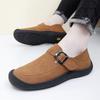 Весна и осень мужская модная и удобная повседневная обувь брендовая мужская уличная мягкая подошва нескользящая ленивая обувь обувь для вождения