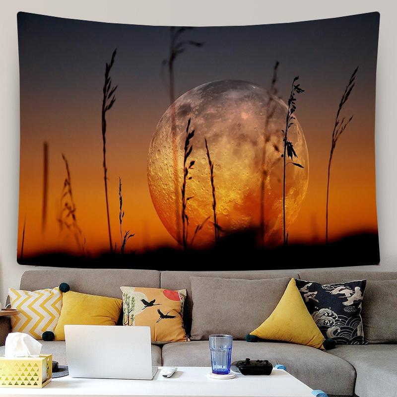 Мечтательный лес, ночная сцена, Аврора, принт, гобелен, домашний декор для дома, гостиной, спальни, тканевый гобелен