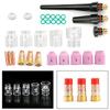 31PCS For WP-17/18/26 TIG Welding Torch Gas Lens #12 Glass-Cup Kit Parts