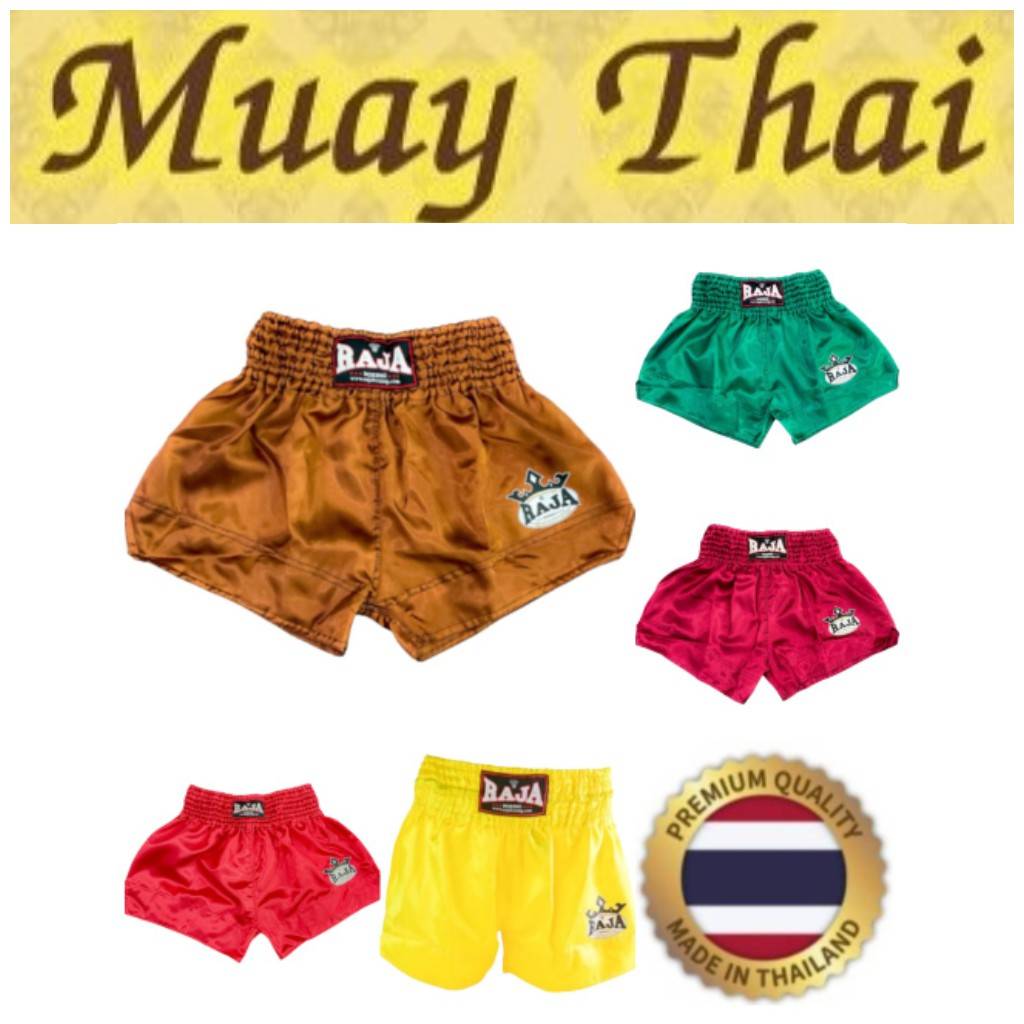 Raja Boxing Muay Thai Kickboxing Training MMA Shorts Retro Vintage Pants Print 3D Elastic Waist Fight Martial Art Quick Dry Unisex Men Women