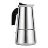Stainless Steel Percolator Moka Pot Coffee Maker Stove Home Office Use (100ml)