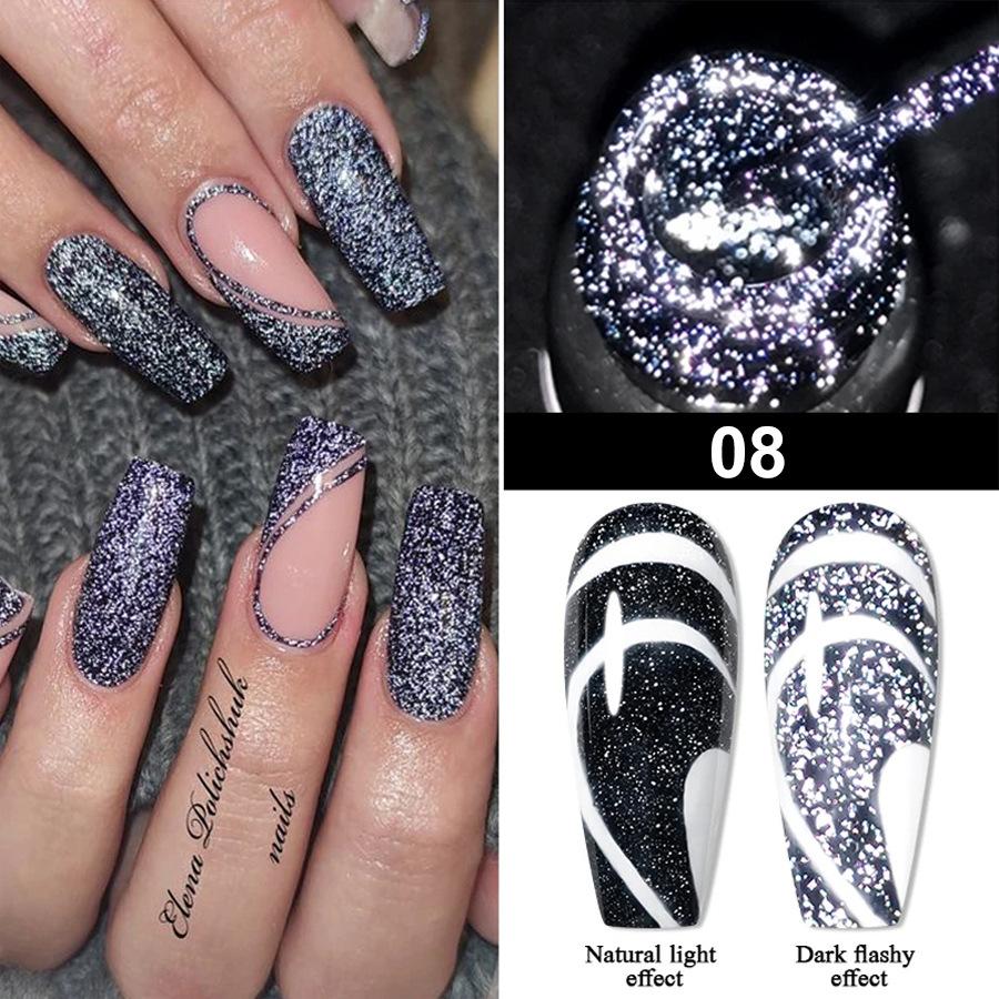 Дизайн ногтей Рисование УФ Гель для ногтей Эластичный Лайнер DIY Паутинка Лак Гель-паук Цветок