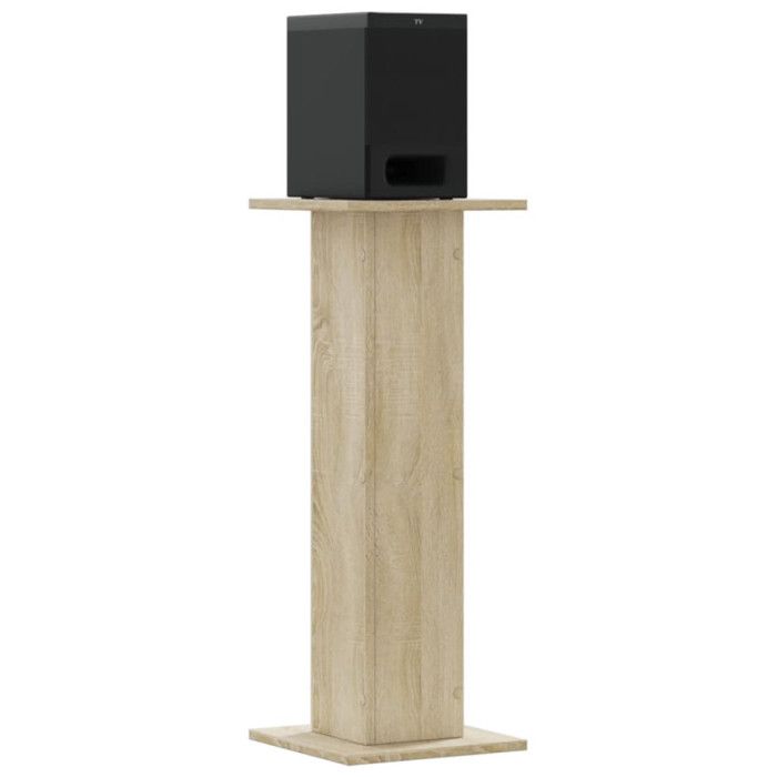 Speaker Stands 2 Pcs Sonoma Oak Engineered Wood