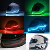 Пара мотоциклетных шлемов Capacete De Moto Light Riding Signal EL Strip Kit Bar DIY Helmet Led Strip Reflector Cold Light Fil