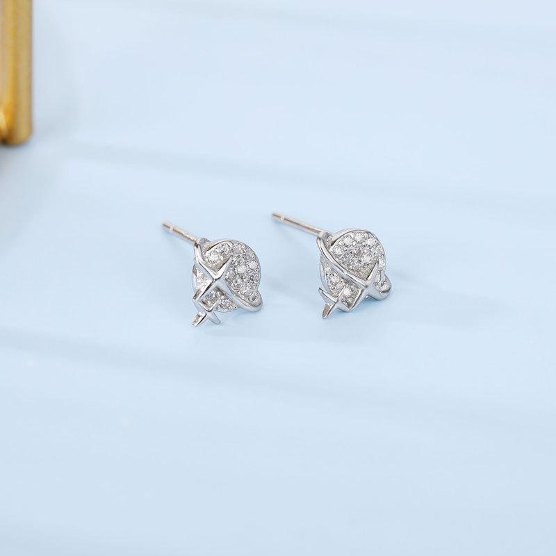 Милые серьги «Маленькая планета» Маленькие и простые серьги для студентов