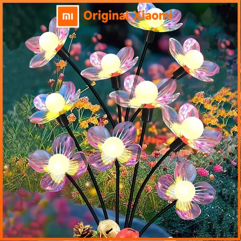 Xiaomi 1 шт. Светодиодные фонари-светлячки на солнечной батарее, наружная водонепроницаемая декоративная лампа с 2 режимами, ландшафтное освещение для сада, газона, патио, дорожки