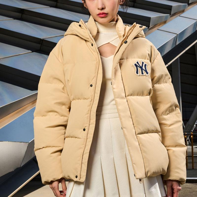 New MLB New York Yankees Down Jackets Unisex Sand 3ADJV0236-50SAL