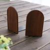 Non-slip Book Stand Nature Wooden Desktop Bookshelf High Quality Bookends  Gift