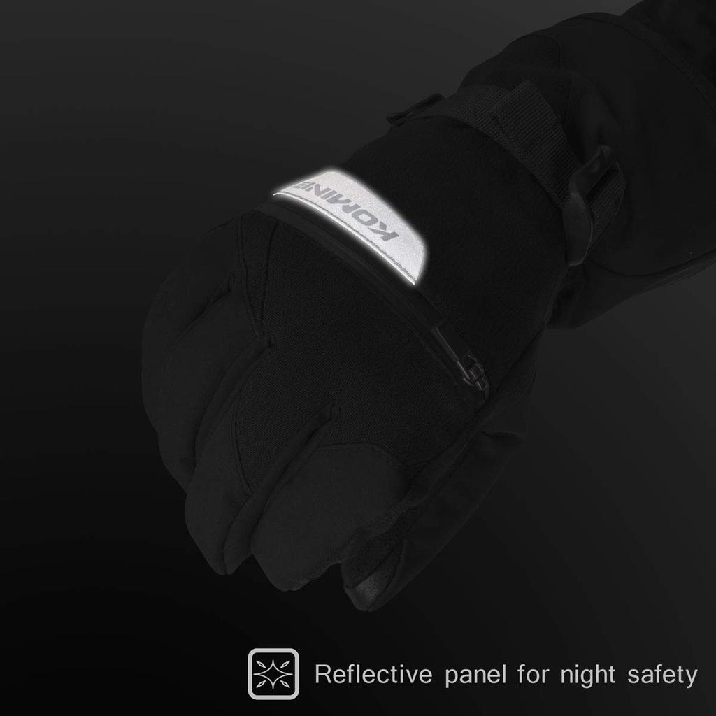 Bike System Зимние длинные перчатки L Черные [Komine] 06-845 GK-845