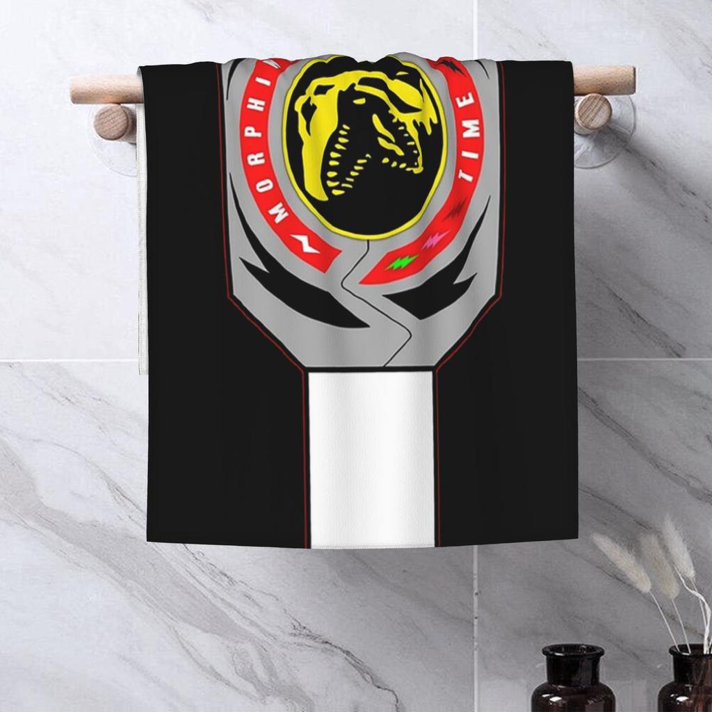 Red Ranger Morphin Coin Soft Face Towel Quick Dry Pool Bath Cotton Towels Absorbent Quick
