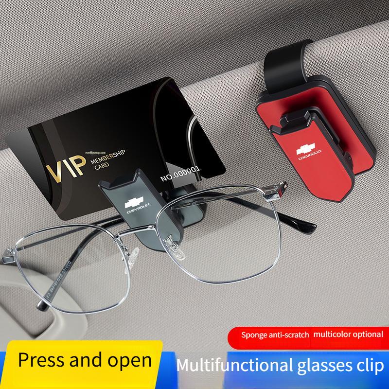 AABHO1 Chevrolet car glasses frame multifunctional sun visor storage clip sunglasses frame interior accessories