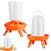 Poultry Automatic Feeding Bucket Chicken Feeder Barrel Water Bucket Geese Quail Drinking Farm Chicken Coop Water Supplies