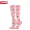 1 Pair Cute Cat Compression Socks Knee High 20-30 Mmhg Fit Medical Edema Diabetes Varicose Veins Running Sports Socks