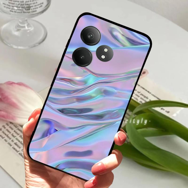 Для Realme GT 6 GT6 Чехол Ударопрочный Мягкий ТПУ Силиконовый Чехол для Телефона Для Realme GT 6T Capa Realme GT6 GT6T Мультяшный Матовый Бампер