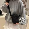 Multifunctional Mini Nylon Crossbody Bag Zipper Water Bottle Bag Drawstring Small Square Bag  Daily