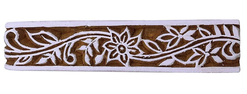 Индийская деревянная декоративная деревянная текстильная печать ручной работы с цветочным печатным блоком