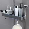 Стеллаж для хранения душевой стойки Бытовая ванная подъемная скоба Непробиваемый унитаз душевая штанга Поддон для хранения Аксессуары для ванной комнаты