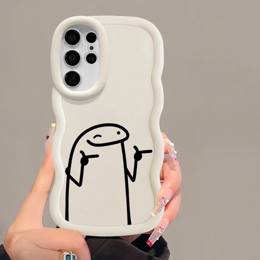 Крутой Чехол-Крышка для Телефона с Мягким Рисунком 'Cool Line People' для Samsung Galaxy S22 Ultra S24 S20 FE S21 S25 S23 Plus A25 A26 A34 A54 A35 A55 A24 A36