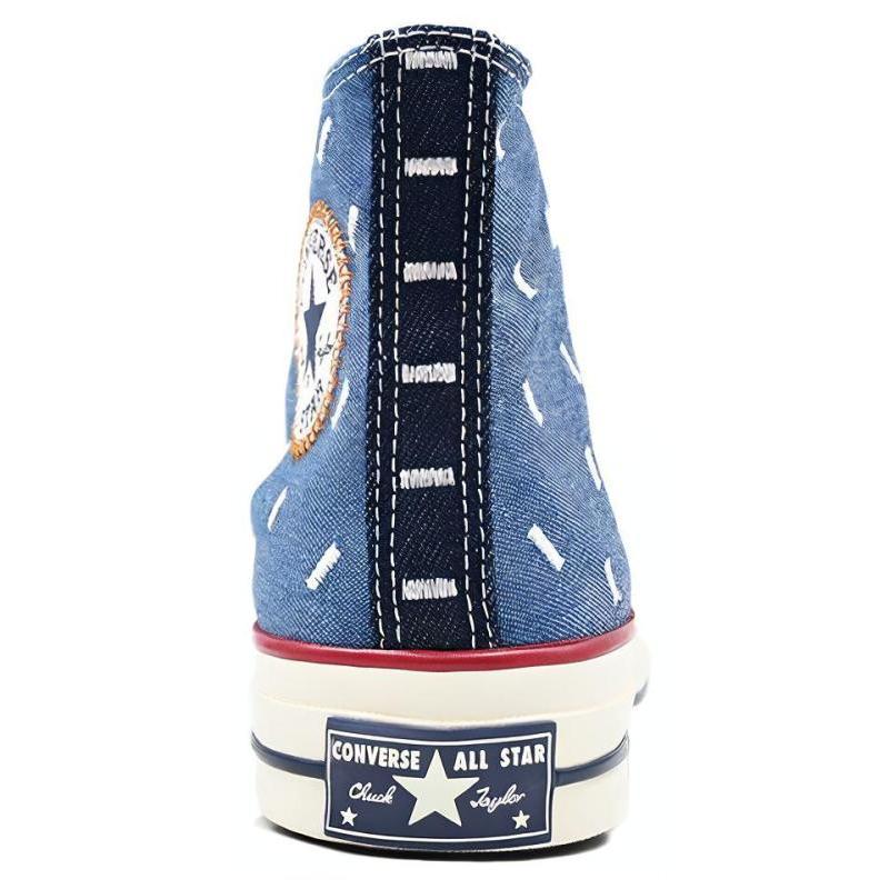 Converse 1970-е Chuck Taylor All Star hi Повседневная Мода Высокие парусиновые Унисекс Светло-голубые