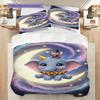 Dumbo Flight Elephant Threepiece Set 1 Duvet Cover 2 Pillowcase Without Core Christmas Birthday Gift Soft And Comfortable Bedding Set