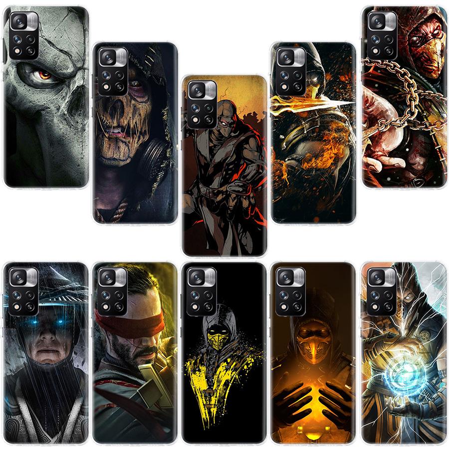 Mortal Kombat Phone Case For Xiaomi Redmi Note 11 12 14 13 Pro Plus 5G 14S 4G 12S 10 10S 11T Pro 11S 11E Coque Fundas TPU