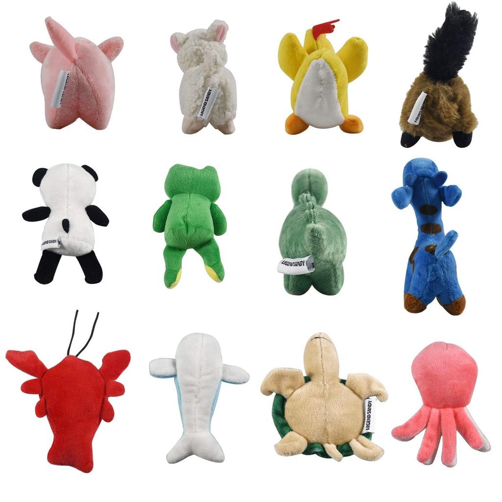LEGEND SANDY Игрушки-пищалки из плюша для собак, набор из 12 маленьких плюшевых щенков-игрушек для жевания с пищалками, милые мягкие игрушки для домашних животных для маленьких и средних собак, щенков, Звуки,