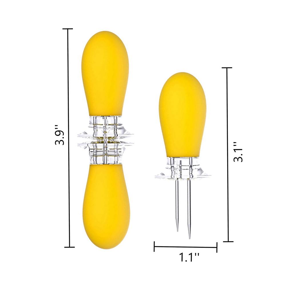 Home for Camping Picnic Cooking BBQ Supplies BBQ Prong Set Corn Skewer Fruit Forks Corn Holder