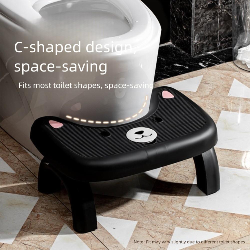 Foldable Folding Toilet Footstool Ergonomic Toilet Seat Under Desk Footrest Kids Potty Chair