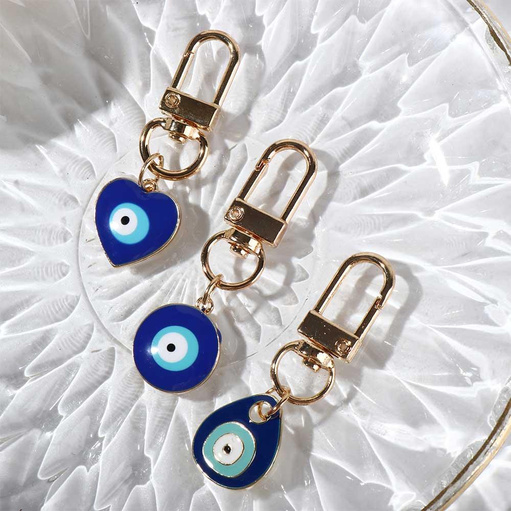 Key Ring Holder Phone Pendant Blue Eye Key Chain Hamsa Hand Keyring Evil Eye Keychain Car Keyring