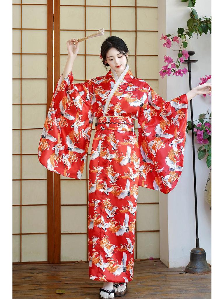 Кимоно-халат Весна/Лето 2026 - Японское платье-сауна для принцессы с милым бантом