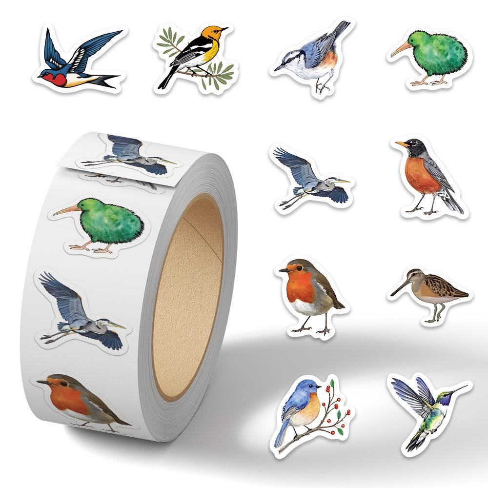 Cartoon Holiday Gift Sealing Stickers - 500 Self-Adhesive Journal Stickers per Roll