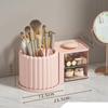 Makeup Storage Organizer Cosmetics Display Case with Brush Holder Desk Organizer for Vanity Cosmetic Storage Box Lipstick Holder