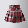 School Children Pleated Skirt Grey Formal Short Skirt Summer College Style Dance All-match Casual Solid Teens Girls A-line Skirt