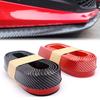 2.5m Car Bumper Lip Stickers Strip Protectors Splitter Body Kits Car Door Carbon Fiber Rubber Lip 65mm Width Strip Exterior Trim